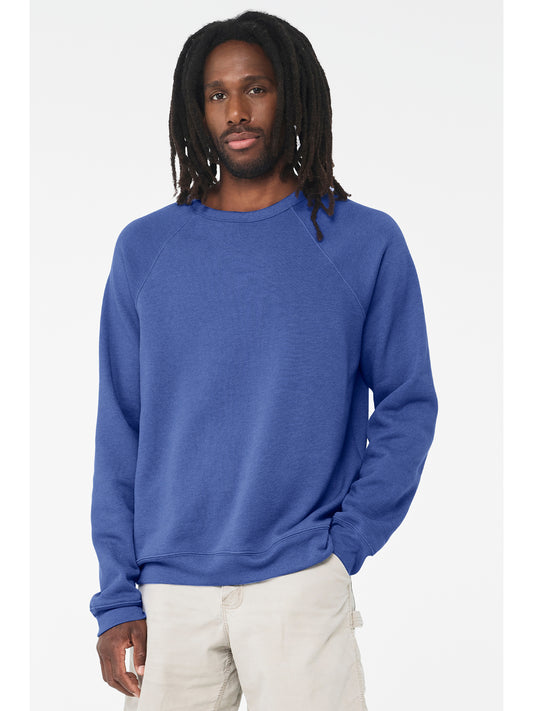 Unisex Raglan Sweatshirt - BC3901 - Heather True Royal