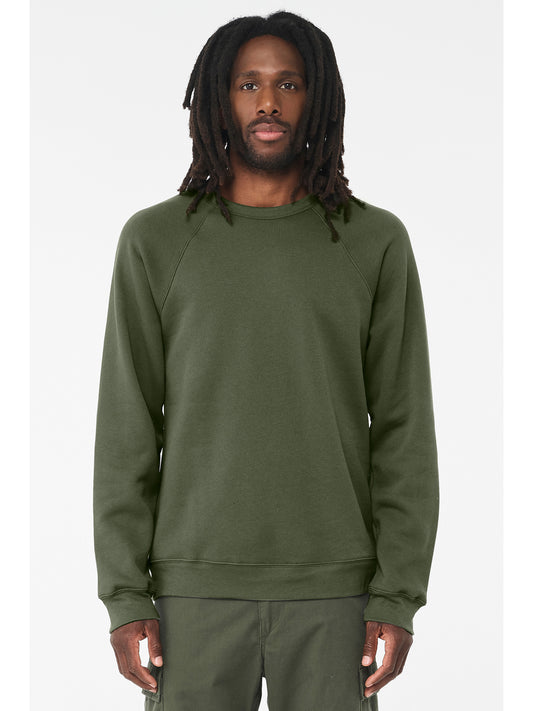 Unisex Raglan Sweatshirt - BC3901 - Military Green