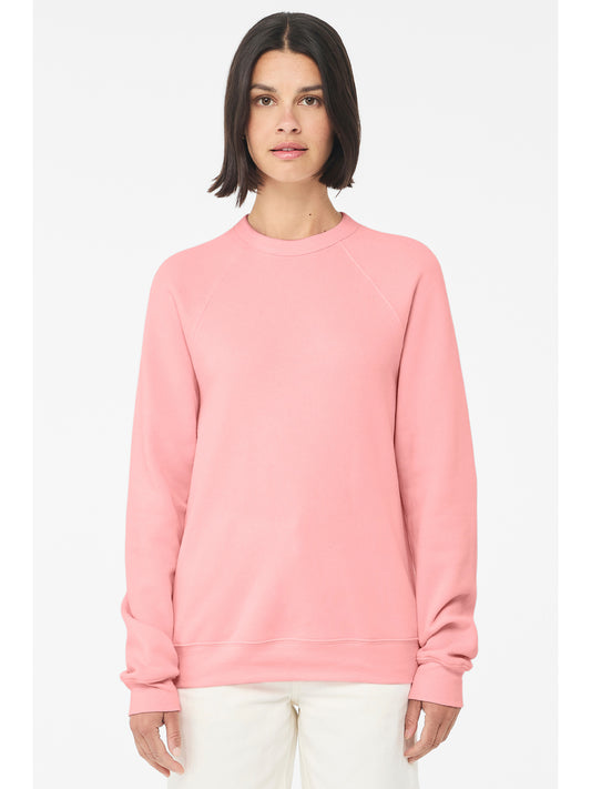 Unisex Raglan Sweatshirt - BC3901 - Pink