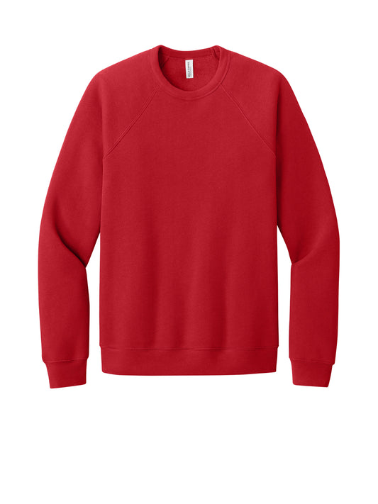 Unisex Raglan Sweatshirt - BC3901 - Red