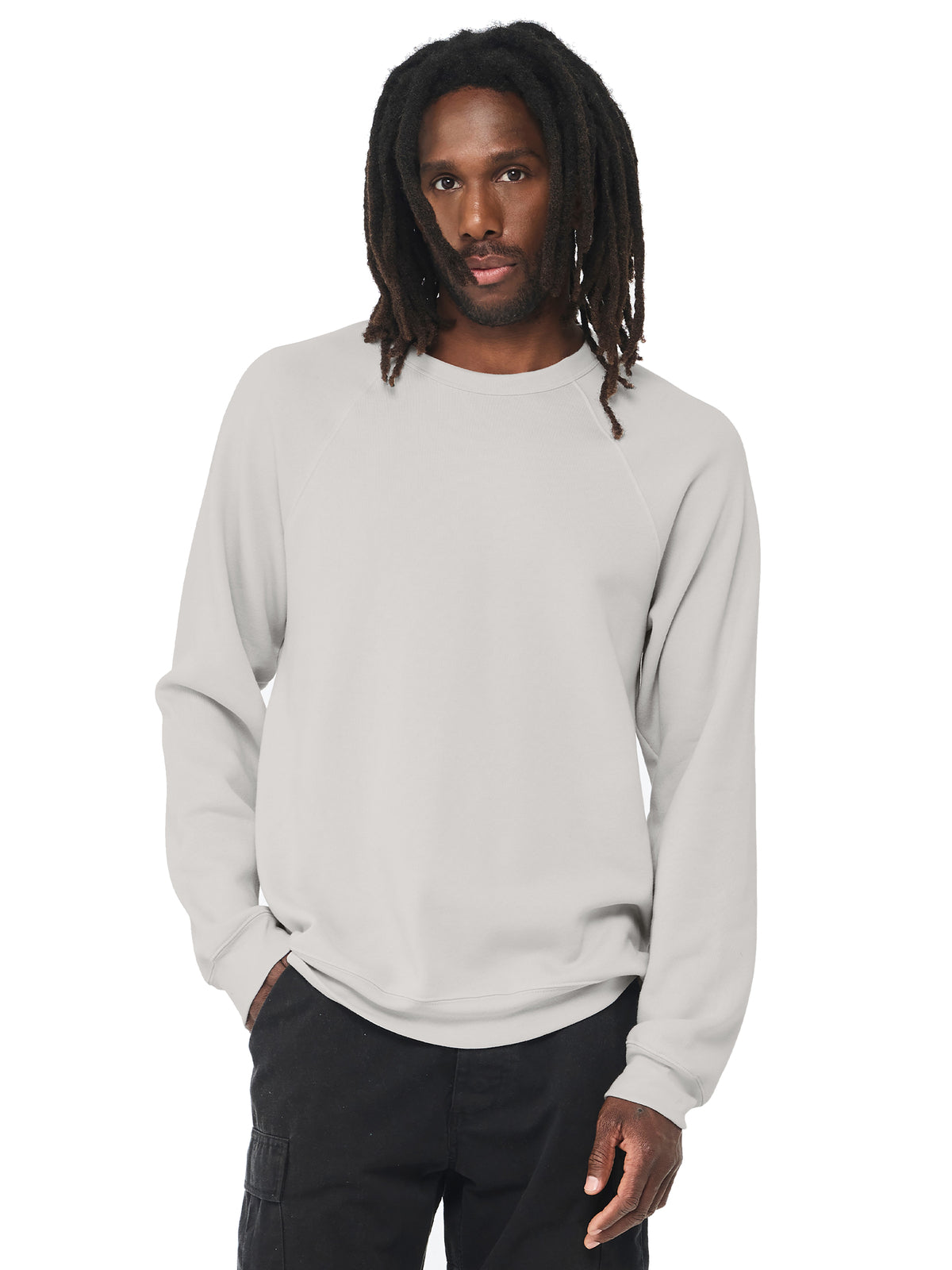 Unisex Raglan Sweatshirt - BC3901 - Silver
