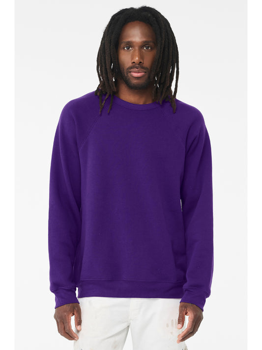 Unisex Raglan Sweatshirt - BC3901 - Team Purple