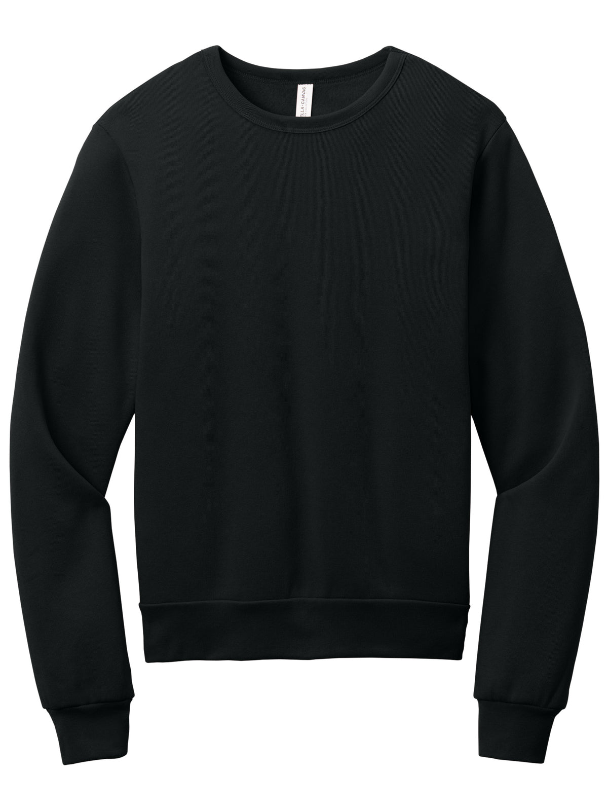 Unisex Sponge Fleece Classic Crewneck Sweatshirt - BC3911 - Black