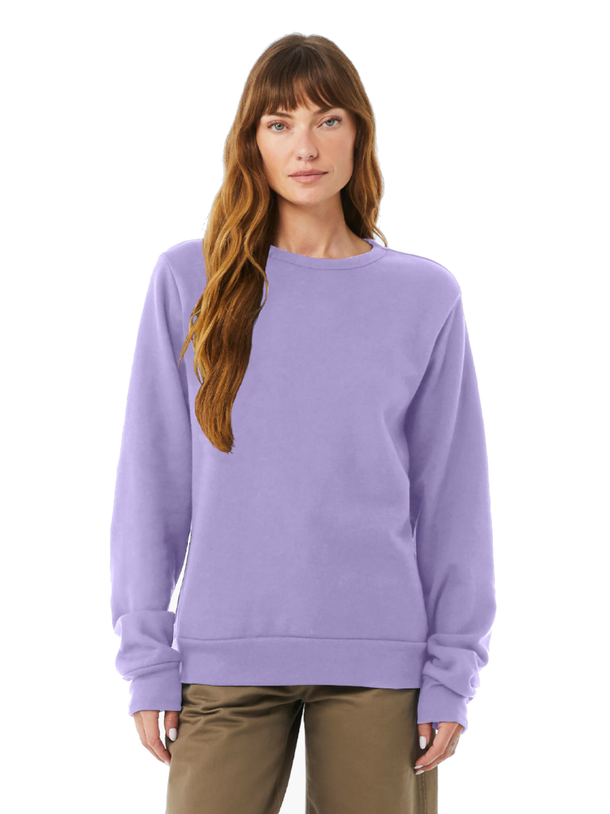 Unisex Sponge Fleece Classic Crewneck Sweatshirt - BC3911 - Dark Lavender
