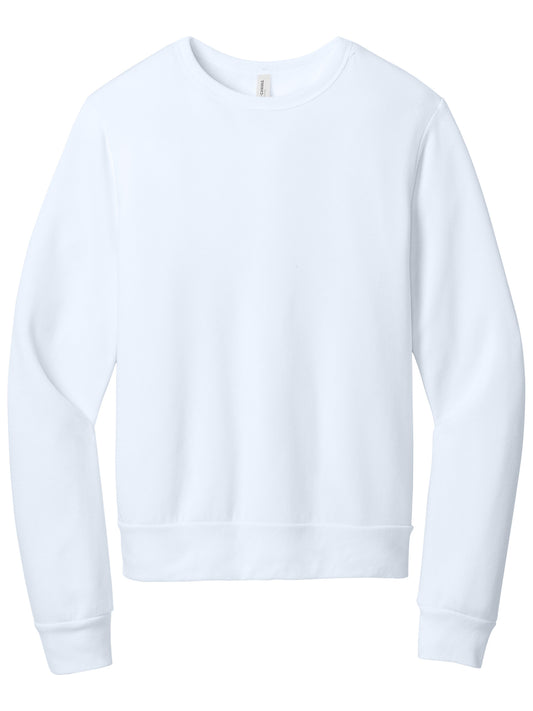 Unisex Sponge Fleece Classic Crewneck Sweatshirt - BC3911 - White