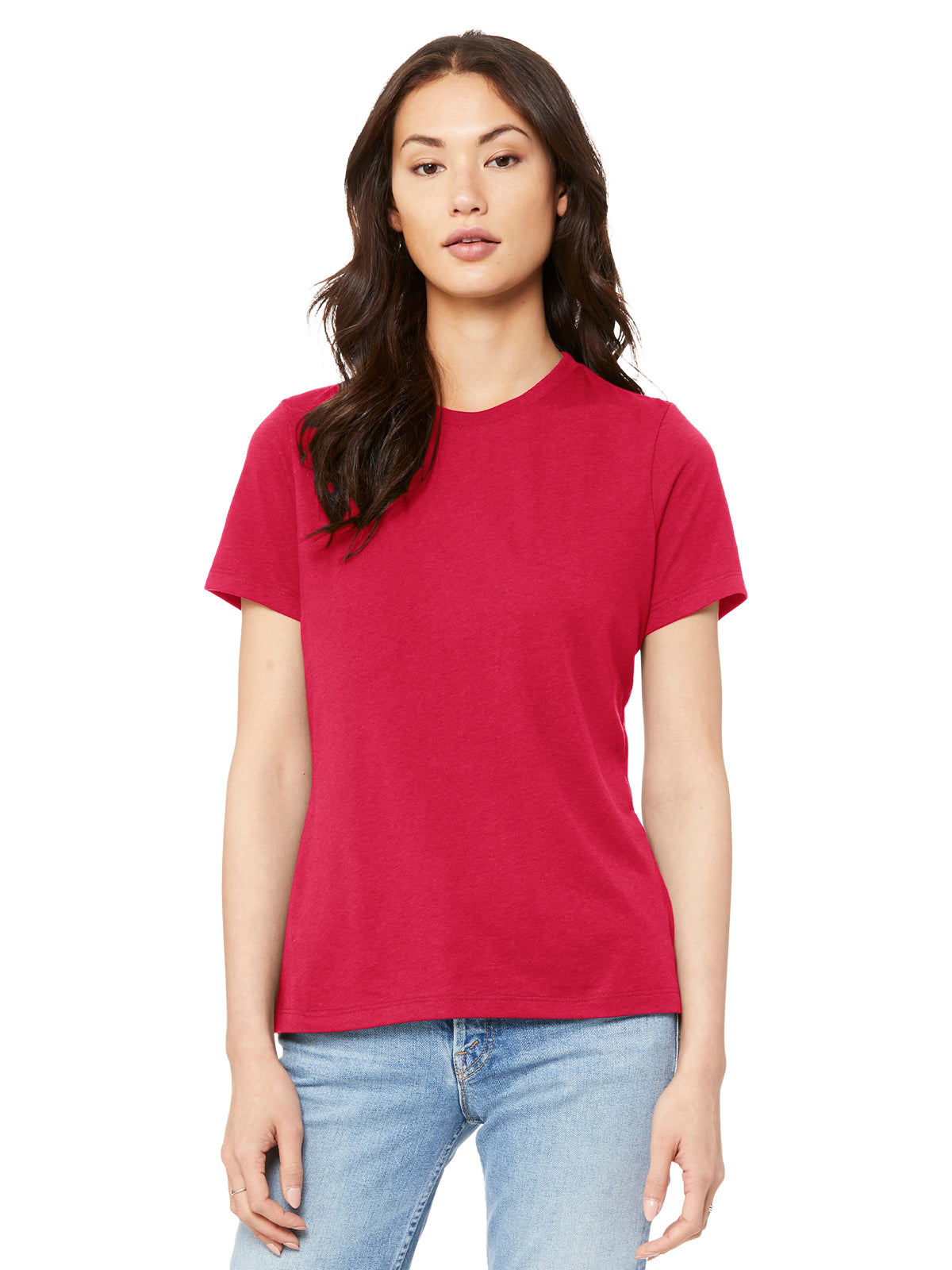 Women’s Relaxed Jersey Short Sleeve Tee - BC6400 - Red