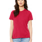 Women’s Relaxed Jersey Short Sleeve Tee - BC6400 - Red
