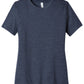 Women's Relaxed CVC Tee - BC6400CVC - Heather Navy