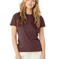 Women's Relaxed CVC Tee - BC6400CVC - Heather Maroon