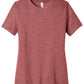 Women's Relaxed CVC Tee - BC6400CVC - Heather Mauve