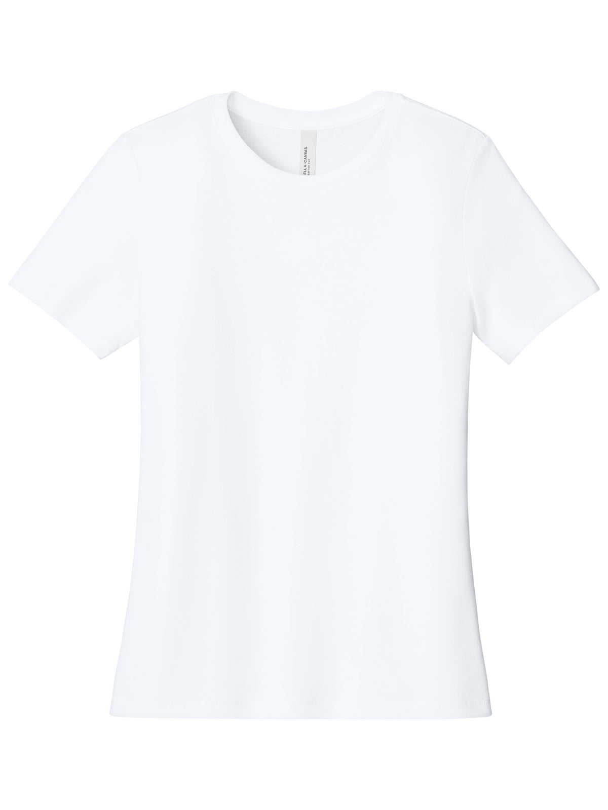 Women's Relaxed CVC Tee - BC6400CVC - Solid White Blend