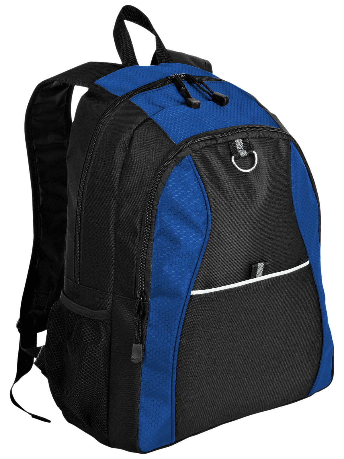 Contrast Honeycomb Backpack - BG1020 - Twilight Blue/Black