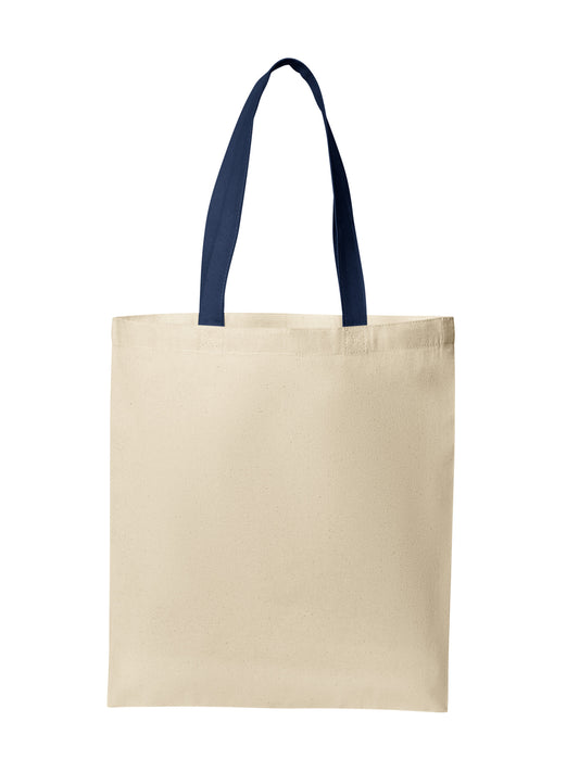 Core Cotton Tote - BG1500 - Natural/River Blue Navy