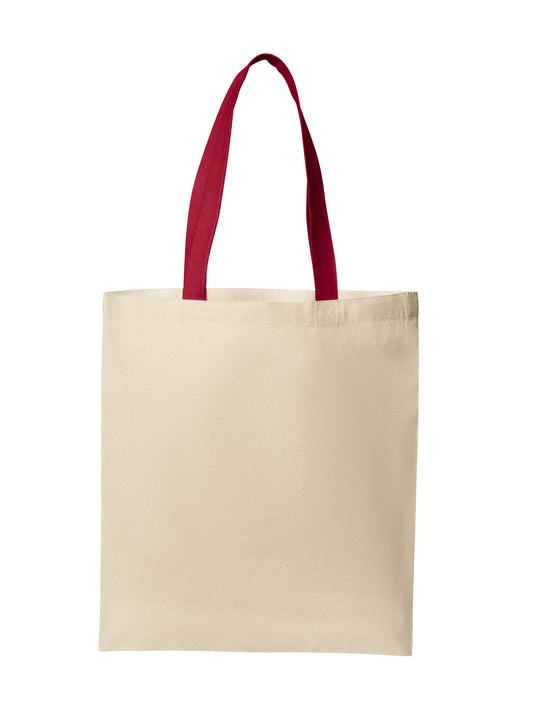 Core Cotton Tote - BG1500 - Natural/Deep Red