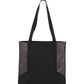 Over-the-Shoulder Circuit Tote Bag - BG417 - Sterling Grey/ Black