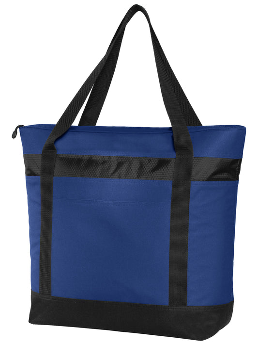 Large Cooler Tote Bag - BG527 - True Royal/Black