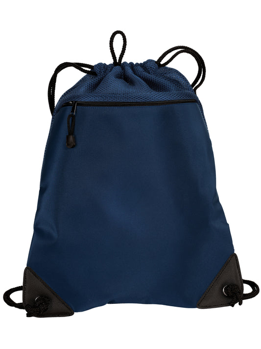 Cinch Pack with Mesh Trim - BG810 - Navy