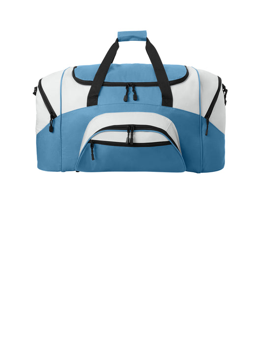 Standard Colorblock Sport Duffel - BG99 - Carolina Blue/Grey