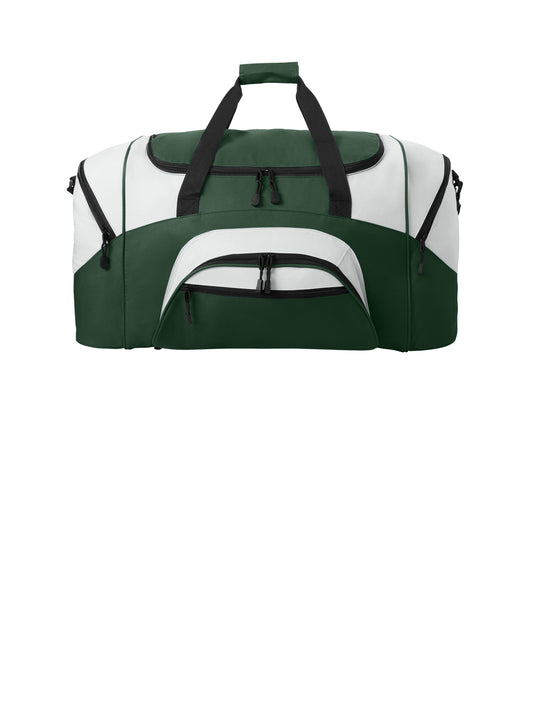 Standard Colorblock Sport Duffel - BG99 - Hunter/Grey