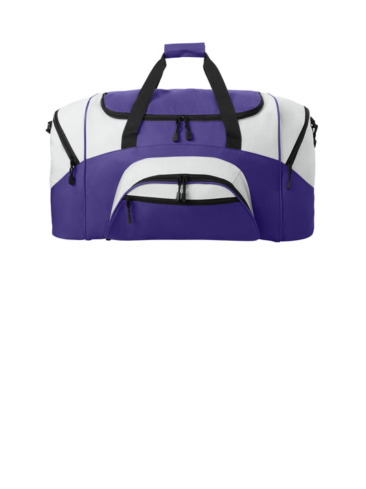 Standard Colorblock Sport Duffel - BG99 - Purple/Grey