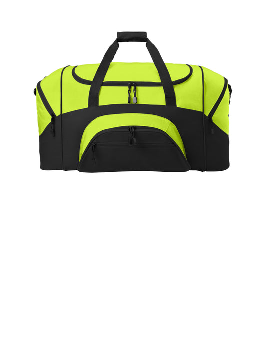 Standard Colorblock Sport Duffel - BG99 - Safety Yellow/Black