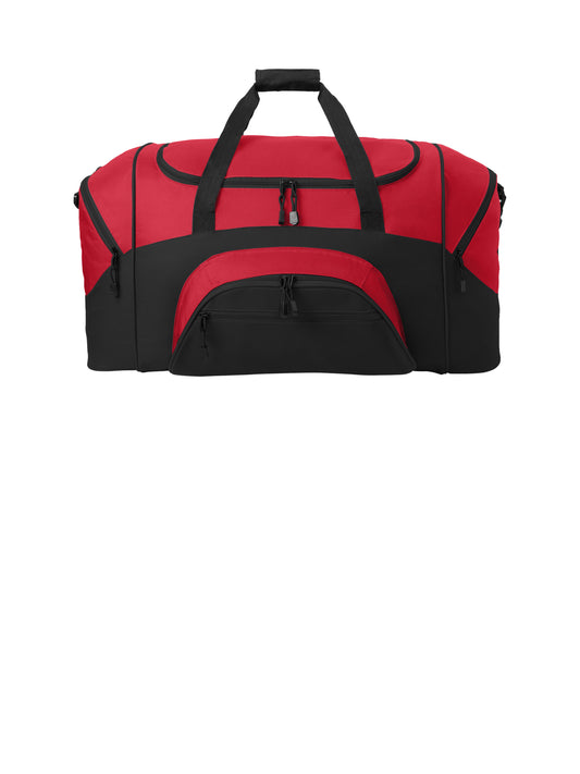 Standard Colorblock Sport Duffel - BG99 - True Red/Black