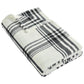 Ultra Plush Blanket - BP31 - Black/ White Plaid