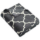 Ultra Plush Blanket - BP31 - Graphite/ Quatrefoil
