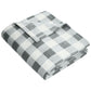 Ultra Plush Blanket - BP31 - Marshmallow/Monument Grey Check