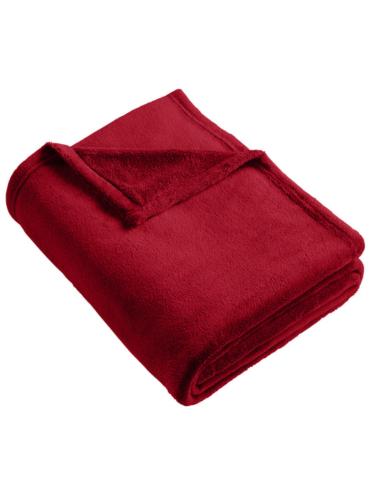 Ultra Plush Blanket - BP31 - Rich Red