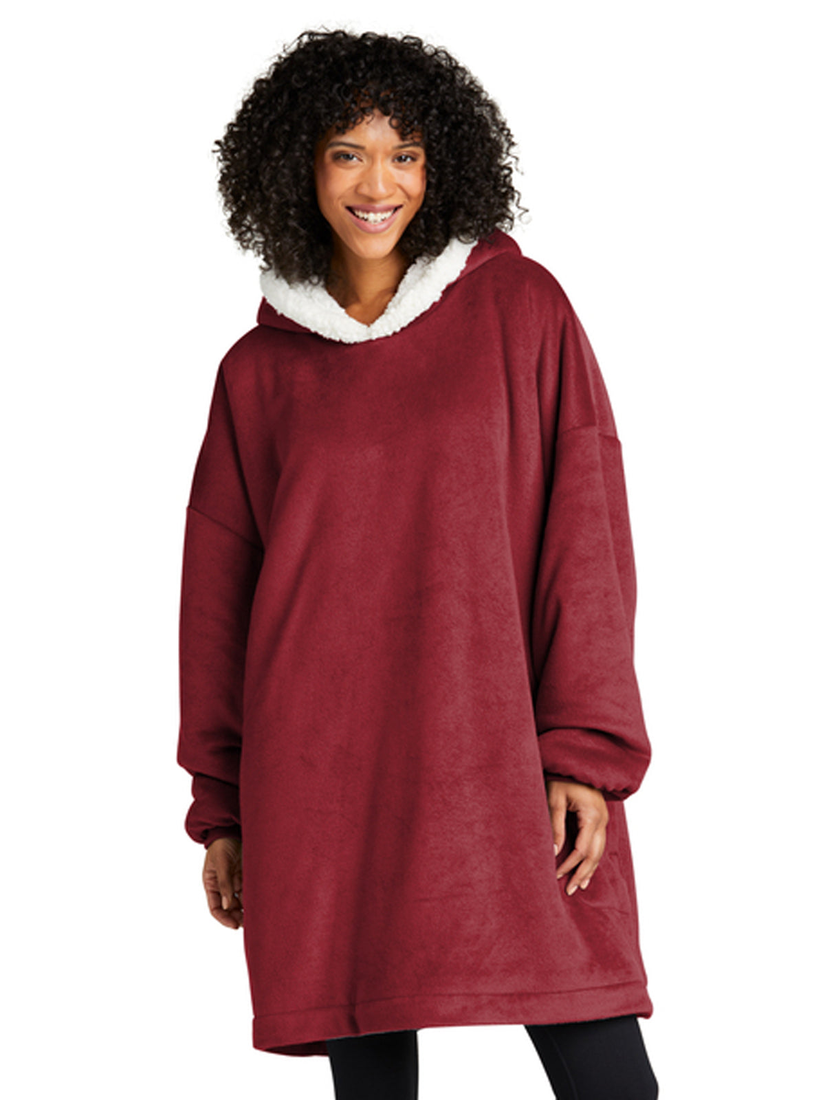2-Pocket Wearable Blanket - BP41 - Red Rhubarb