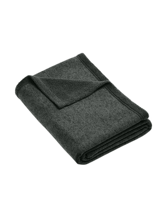 Arc Sweater Fleece Blanket - BP46 - Deep Smoke Heather