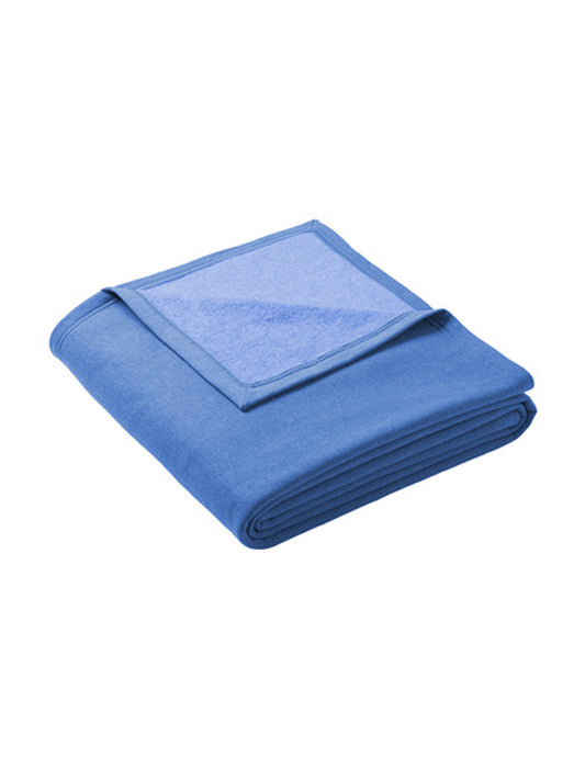Oversized Core Fleece Blanket - BP79 - Heather Royal