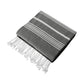 Stripe Pattern Cali Throw Blanket - BP90 - Deep Black/ White