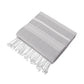 Stripe Pattern Cali Throw Blanket - BP90 - Monument Grey/ White