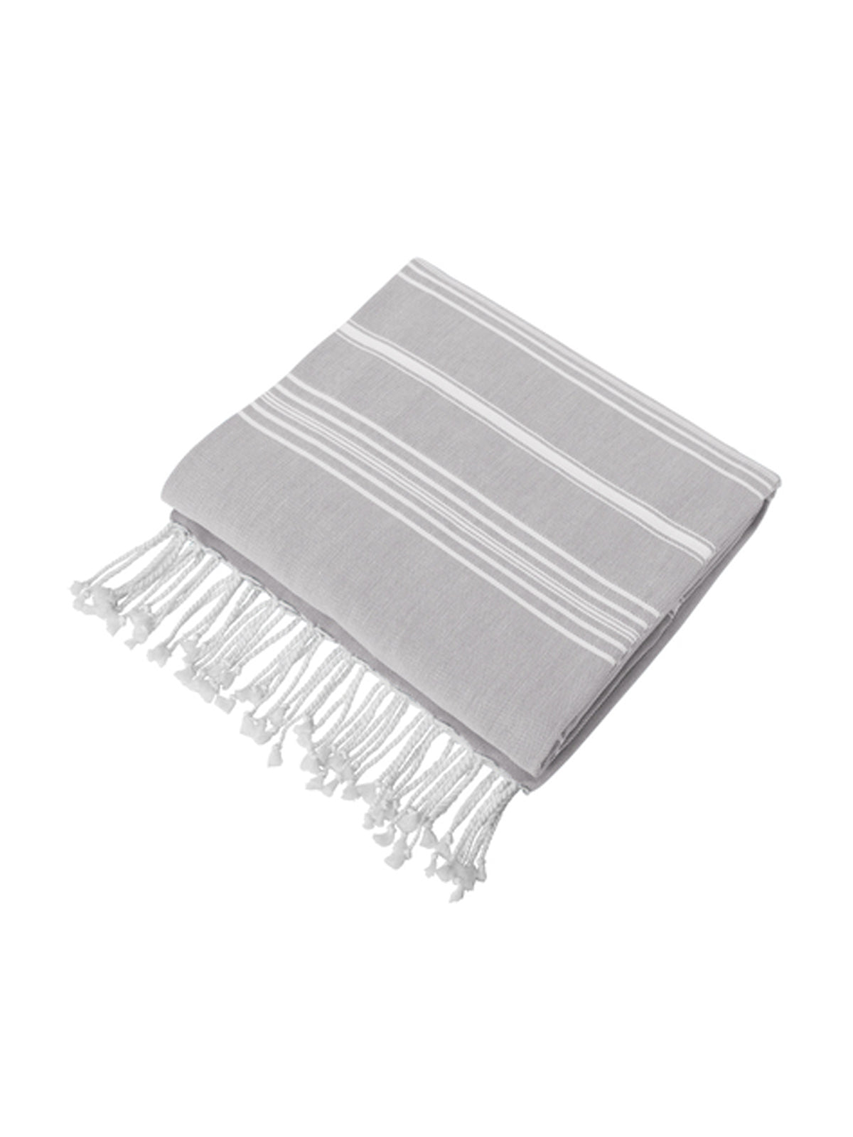 Stripe Pattern Cali Throw Blanket - BP90 - Monument Grey/ White