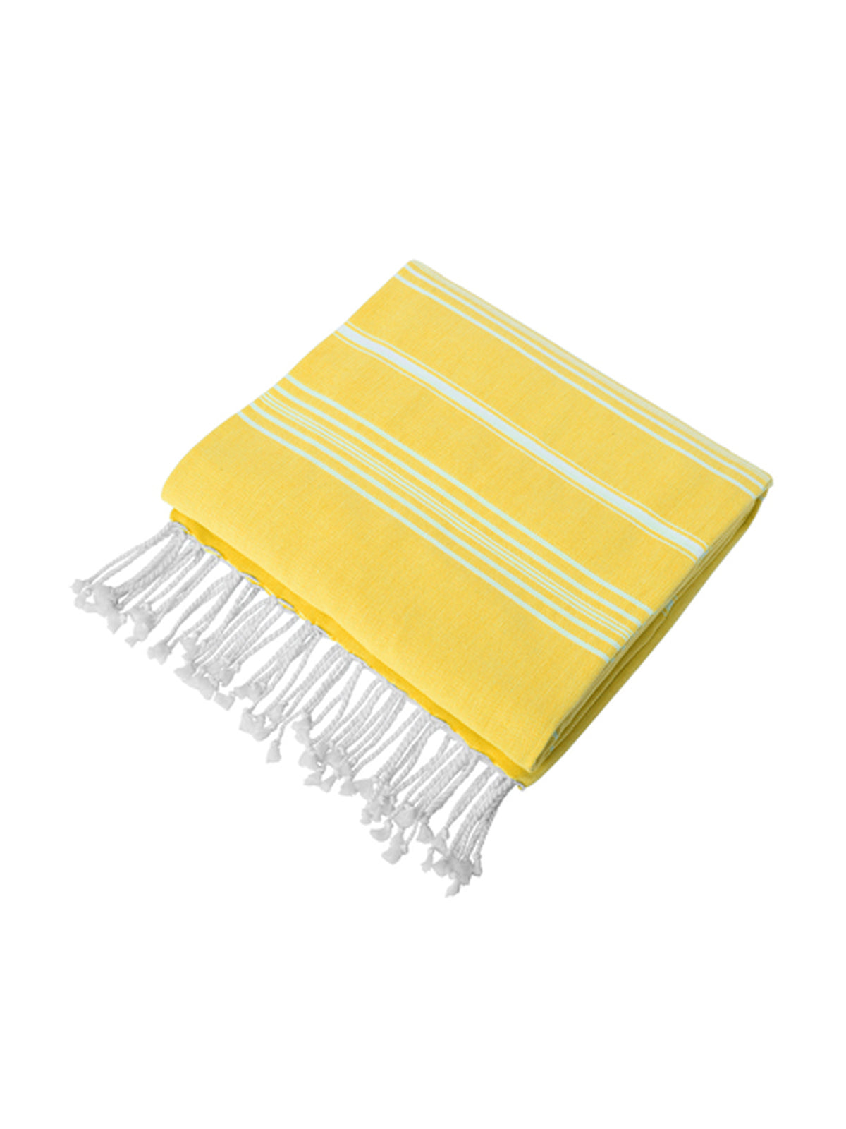 Stripe Pattern Cali Throw Blanket - BP90 - Sunflower Yellow/ White