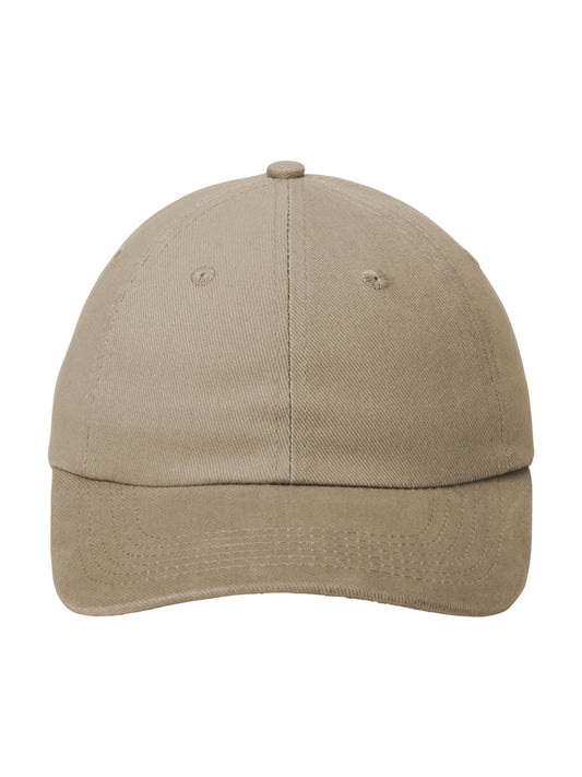 Unisex Unstructured Brushed Twill Cap - BTU - Khaki