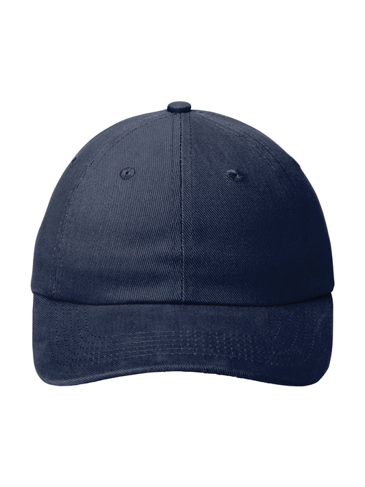 Unisex Unstructured Brushed Twill Cap - BTU - Navy