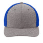 Unisex Mesh Back Trucker Cap - C302 - True Royal/ Grey Heather