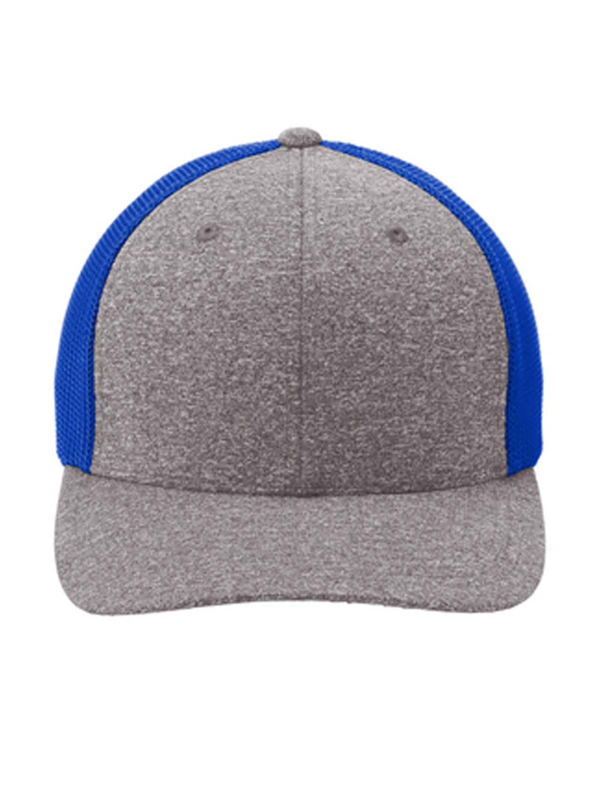 Unisex Mesh Back Trucker Cap - C302 - True Royal/ Grey Heather