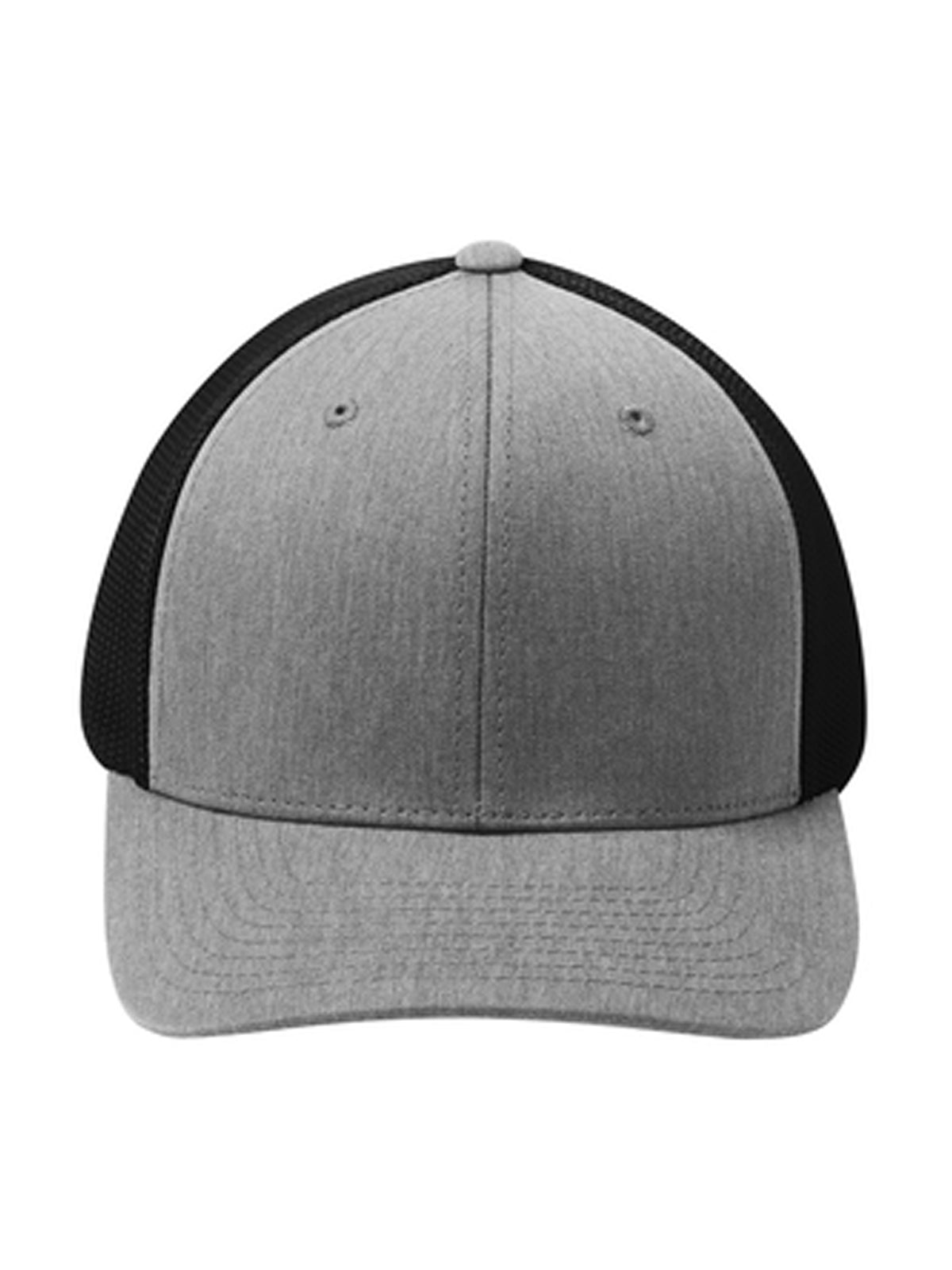 Unisex Flexfit® Mesh Back Cap - C812 - Heather Grey/Black