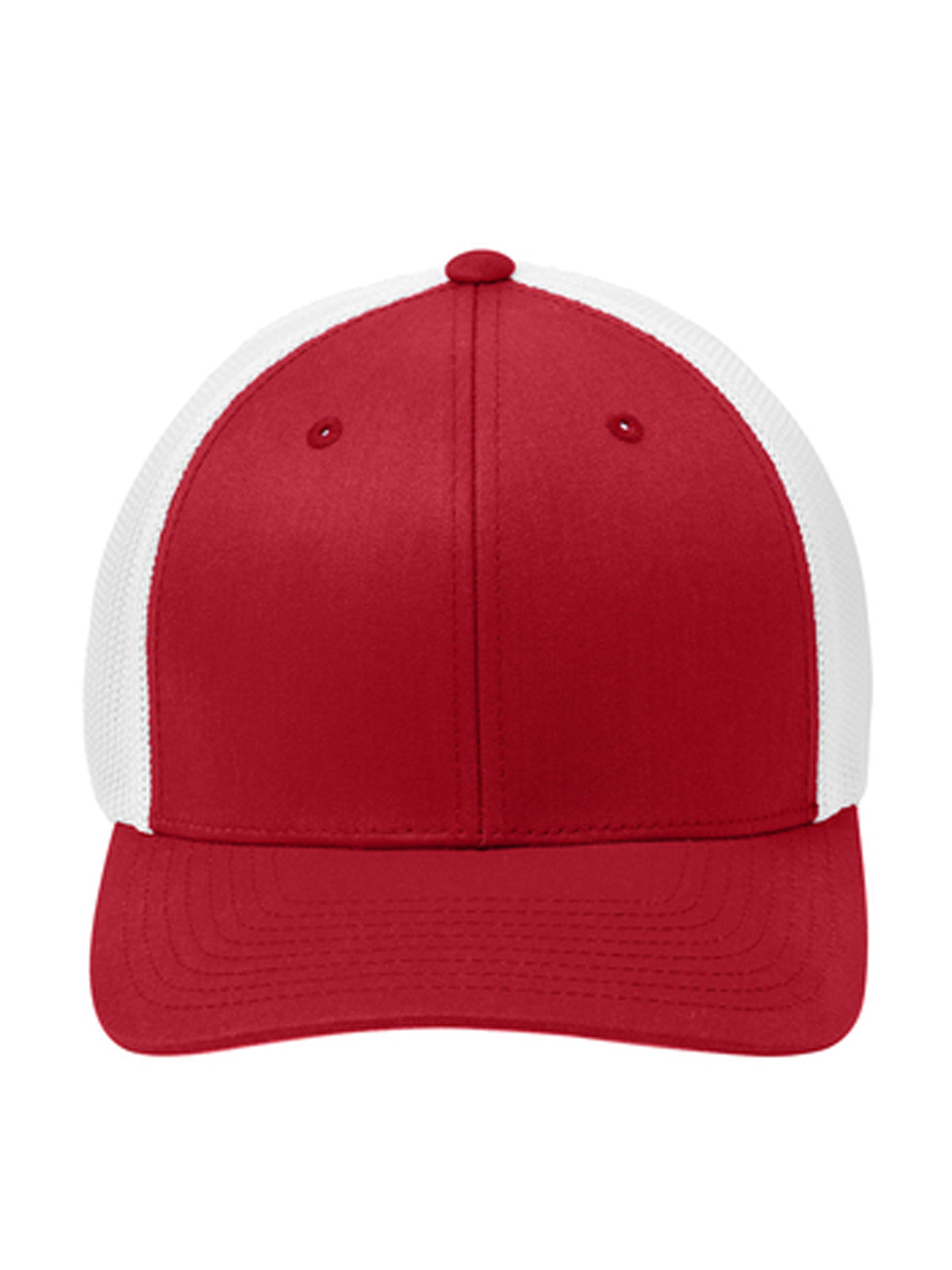 Unisex Flexfit® Mesh Back Cap - C812 - True Red/ White