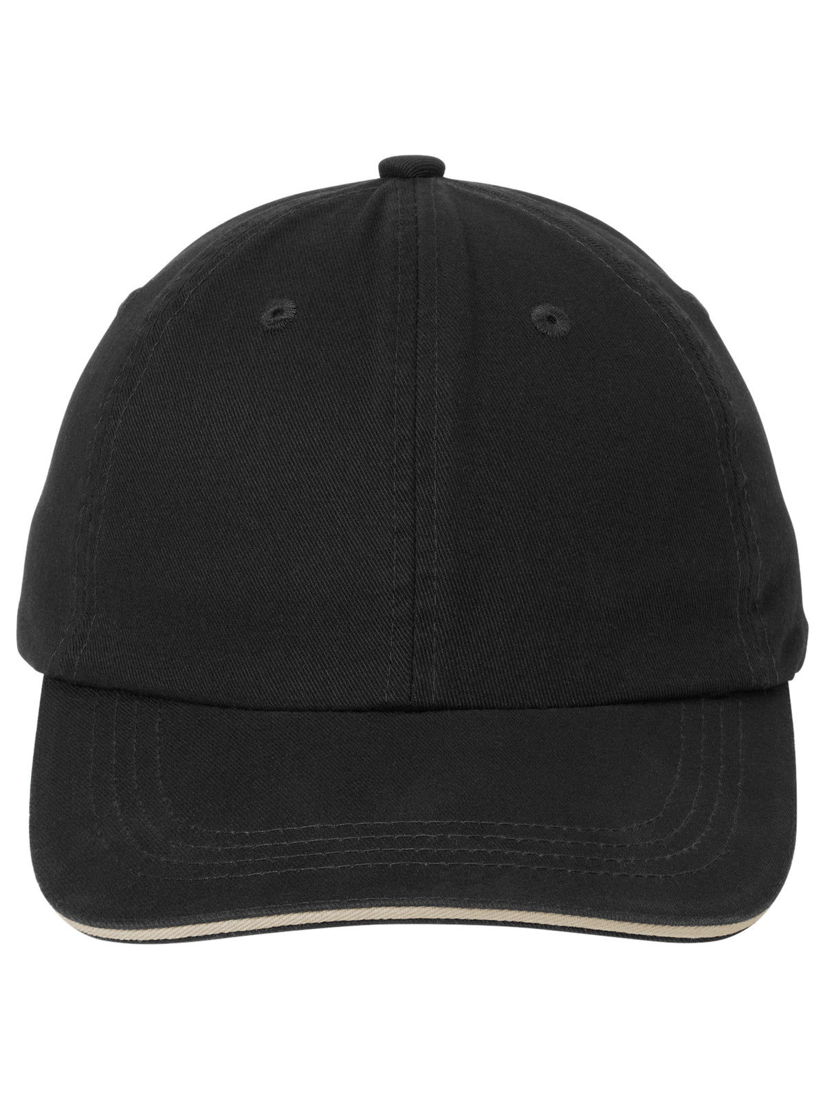 Sandwich Bill Cap - C830 - Black/Khaki