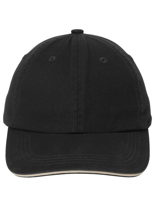 Sandwich Bill Cap - C830 - Black/Khaki