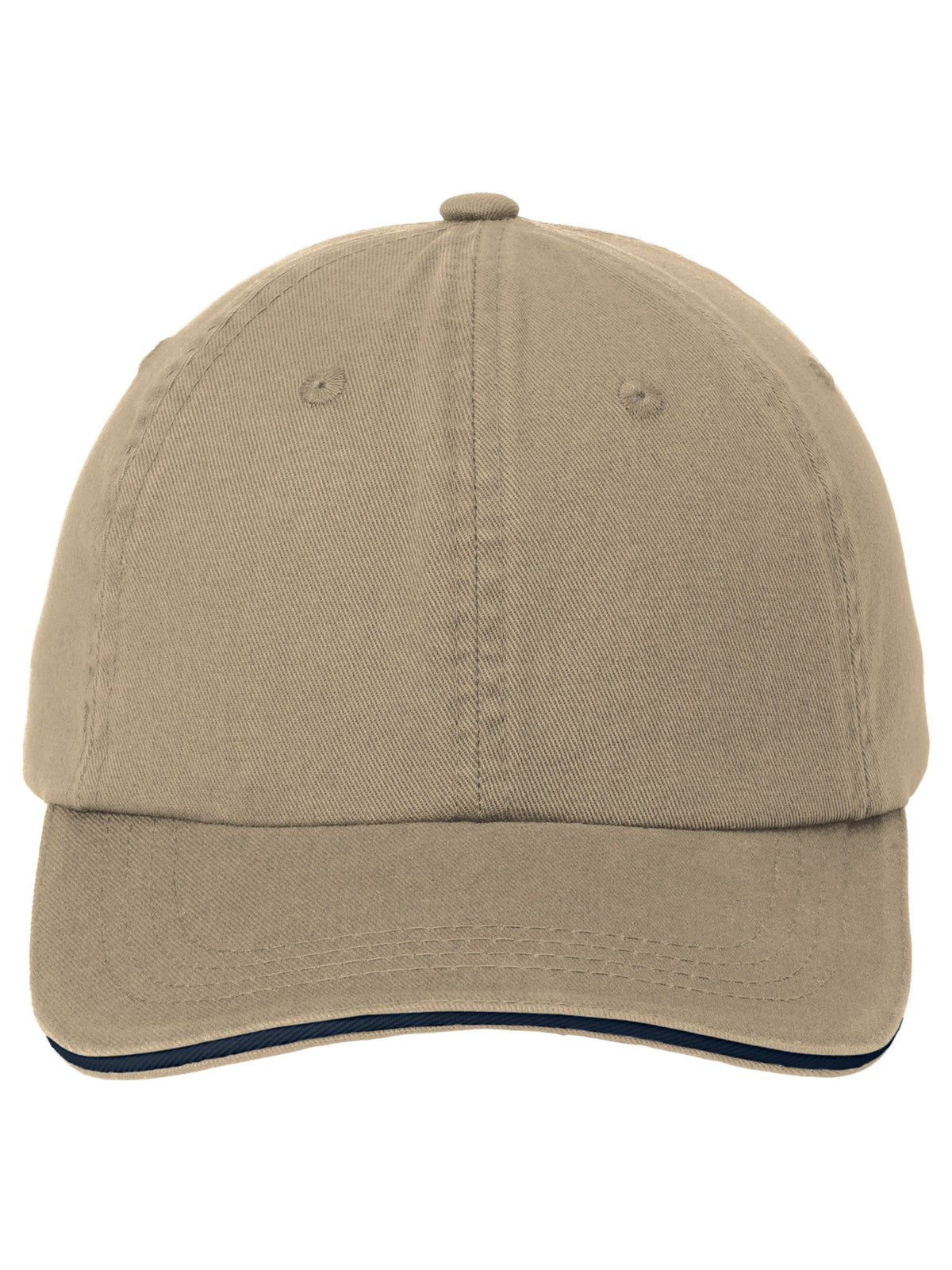 Sandwich Bill Cap - C830 - Khaki/Charcoal Blue