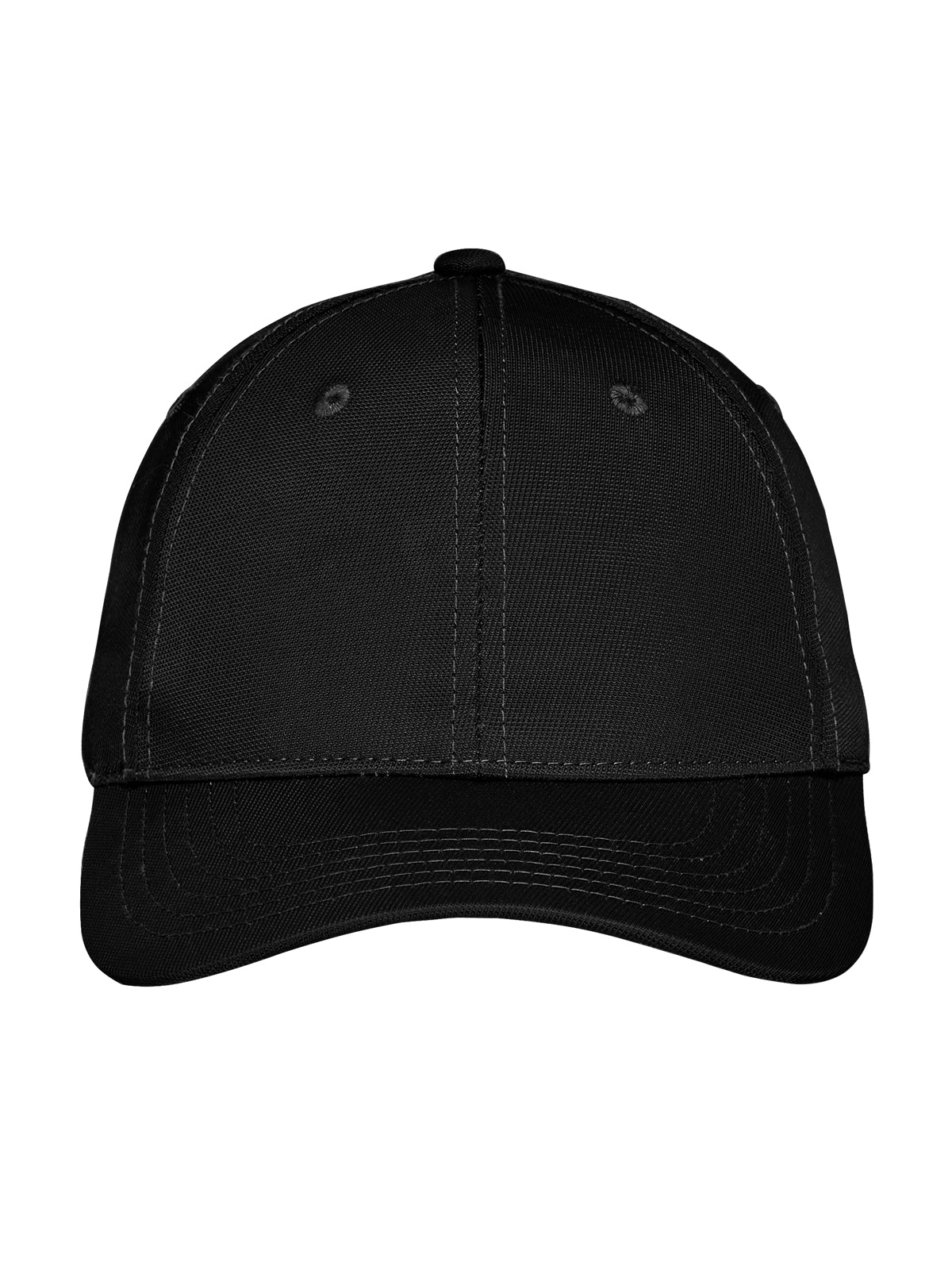 Unisex Nylon Twill Performance Cap - C868 - Black