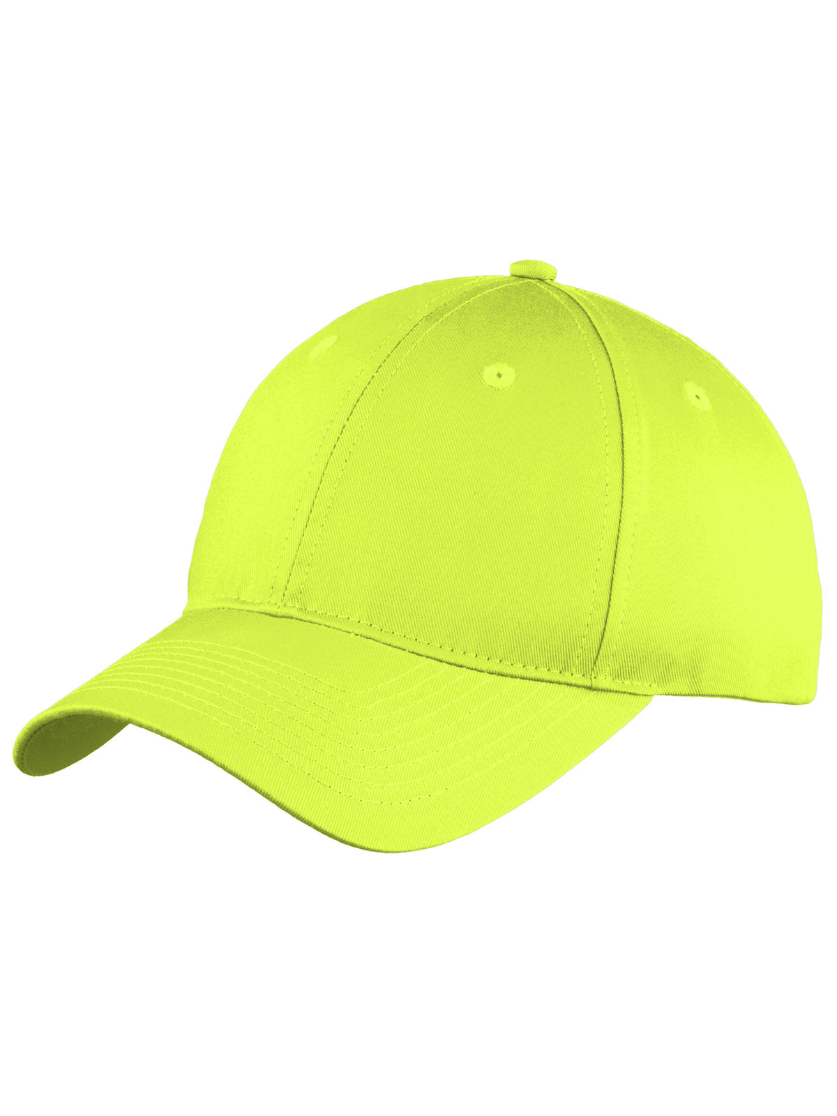 Six-Panel Unstructured Twill Cap - C914 - Neon Yellow