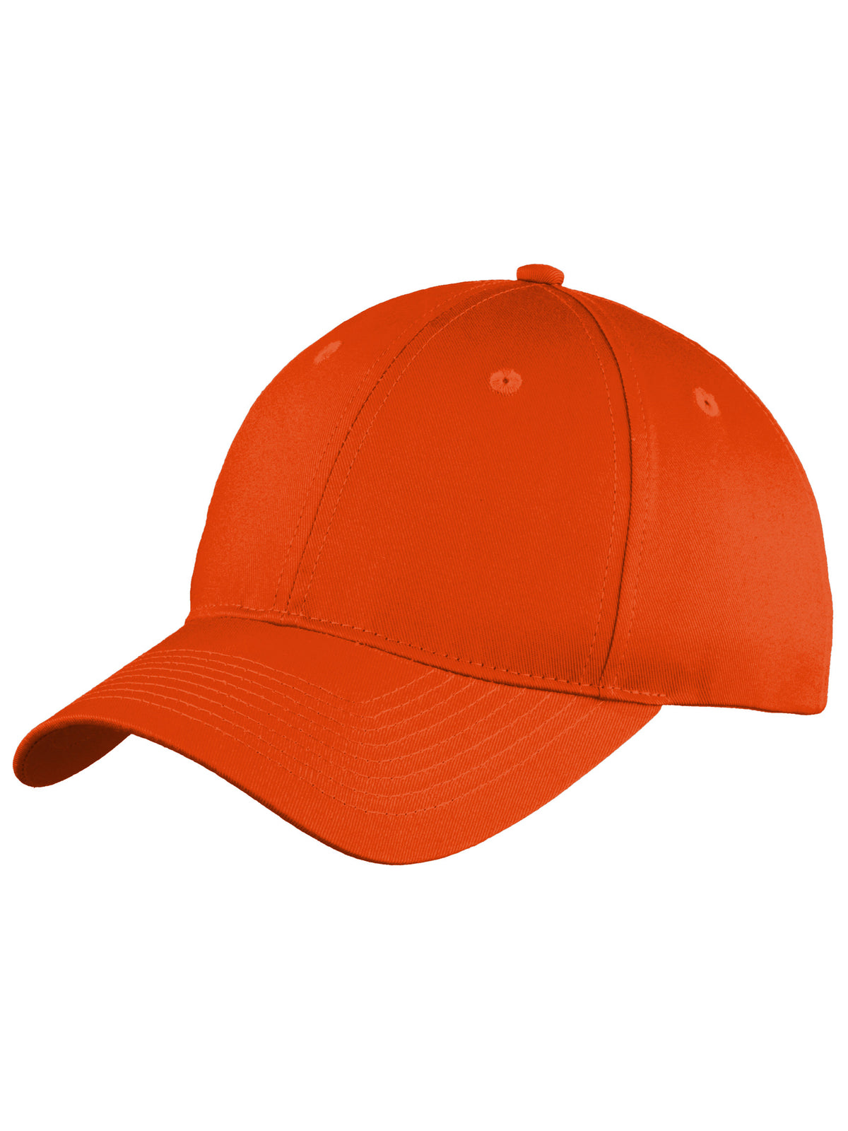 Six-Panel Unstructured Twill Cap - C914 - Orange