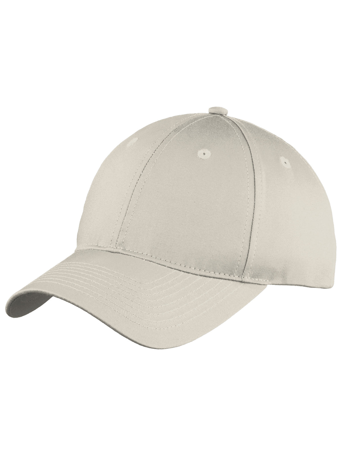 Six-Panel Unstructured Twill Cap - C914 - Oyster